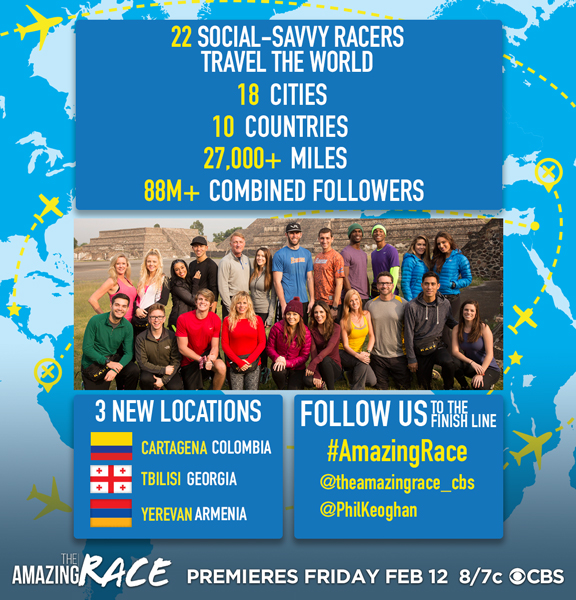 Watch the best reality show, The Amazing Race - Social Media Edition, Fridays at 8