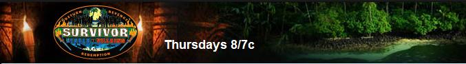 [Watch the 2nd best reality show with the All-Star Survivor: Heroes vs Villians on CBS 8 pm E/P every Thursday]