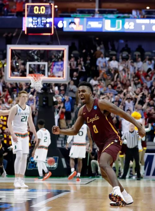 Loyola-Chicago near buzzer beater