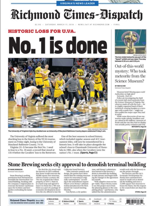 Headline - UMBC v Virginia