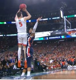 Auburn foul on Virginia's Guy