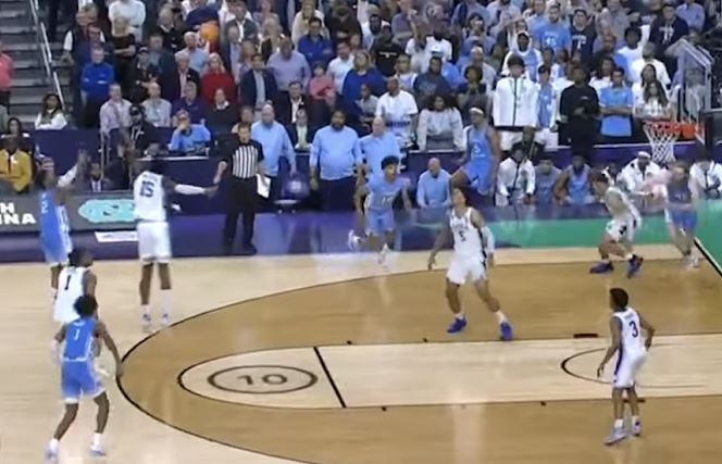 UNC deep 3 with 25 seconds left