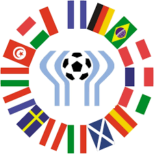 World Cup Logo 1978 with Flags
